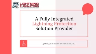 A Fully Integrated Lightning Protection Solution Provider