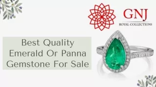 Best Quality Emerald Or Panna Gemstone For Sale
