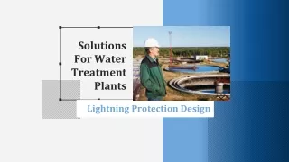 Lightning Protection Design - Solutions For Water Treatment Plants
