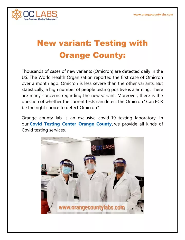 www orangecountylabs com