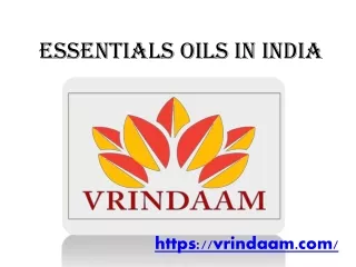 Essentials Oils In India