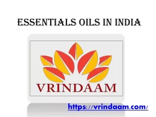 essentials oils in india