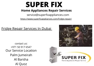 fridge repair services Dubai