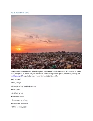 Junk Removal