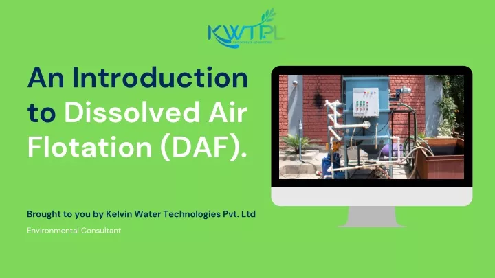 an introduction to dissolved air flotation daf