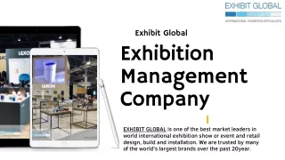 Best Exhibition Management Company in USA and Europe | Exhibit Global |