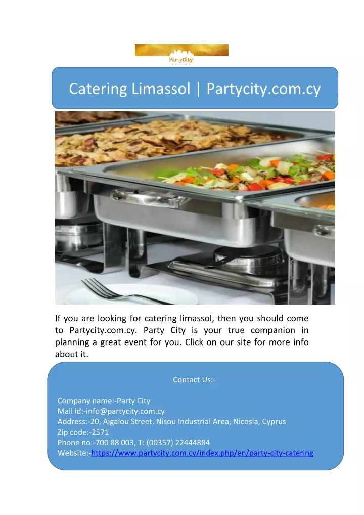 catering limassol partycity com cy