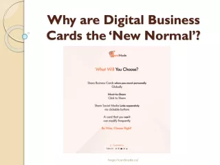 Why are Digital Business Cards the ‘New Normal’?