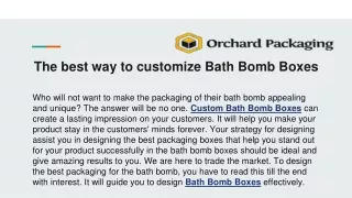 Custom bath bomb boxes