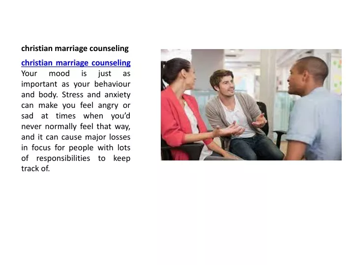 christian marriage counseling