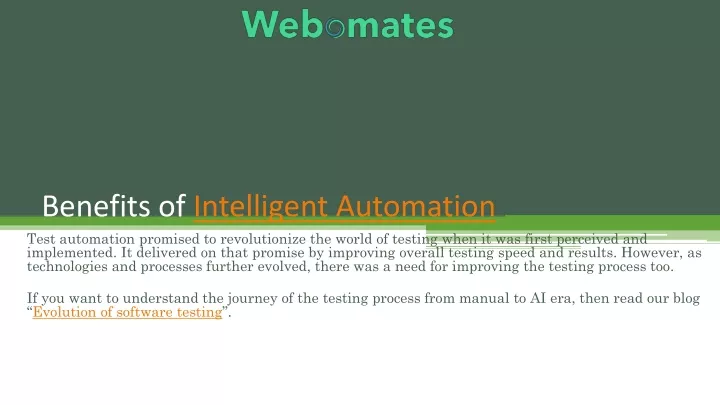 benefits of intelligent automation