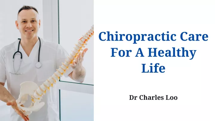 chiropractic care for a healthy life