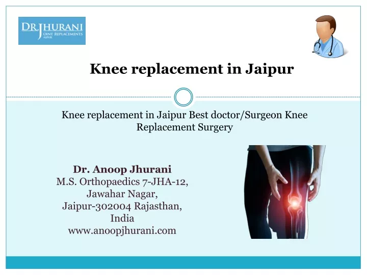 knee replacement in jaipur