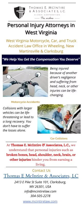 West Virginia Personal Injury Attorney