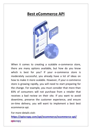best ecommerce api