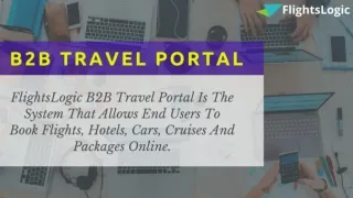 What is B2B Travel Portal | B2B Travel Software