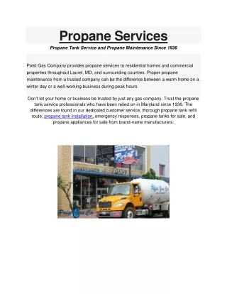 propane services propane tank service and propane