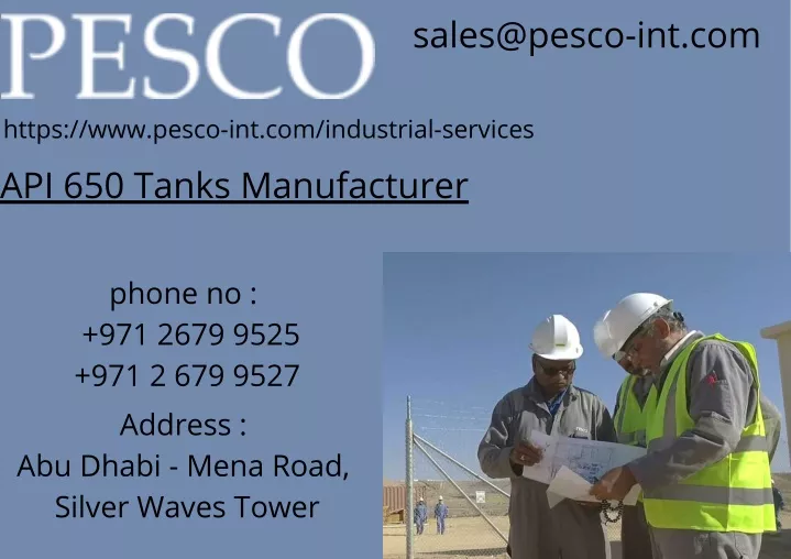 sales@pesco int com