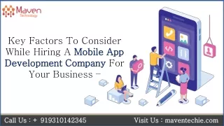 key factors to consider while hiring a mobile
