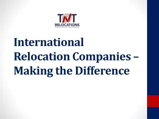 international relocation companies making the difference