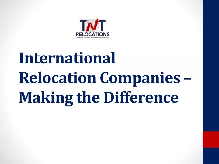 international relocation companies making the difference