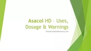 Asacol HD – Uses, Dosage & Warnings