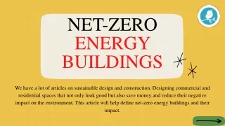 NET-ZERO ENERGY BUILDINGS