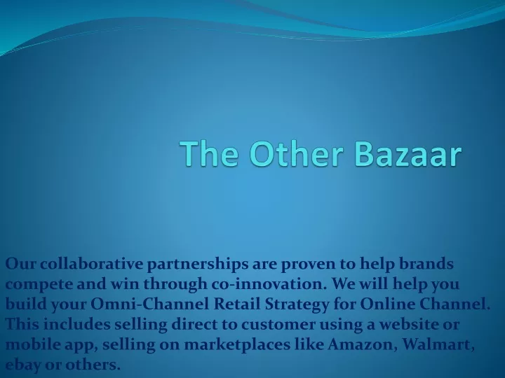 the other bazaar
