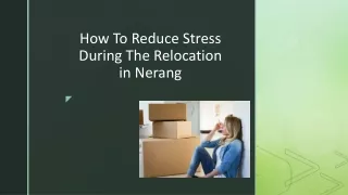 How To Reduce Stress During The Relocation in Nerang