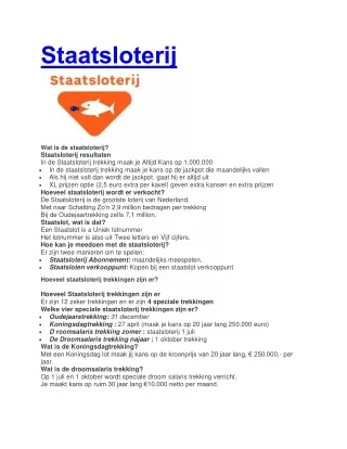 staatsloterij
