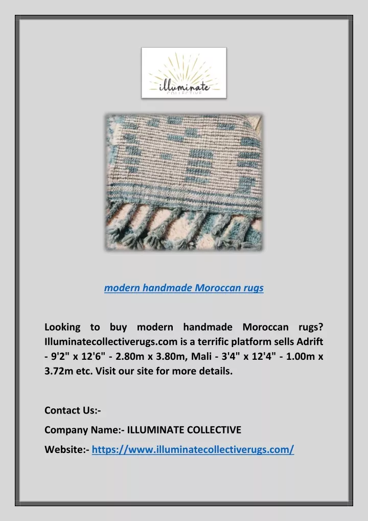 modern handmade moroccan rugs