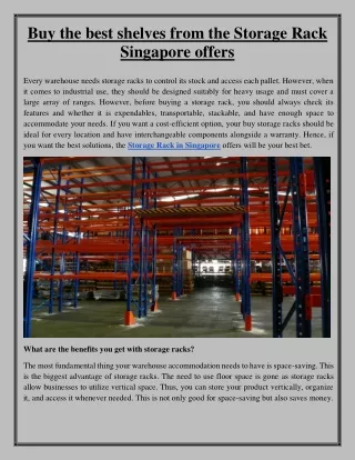 buy the best shelves from the storage rack
