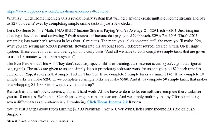 https www dope review com click home income