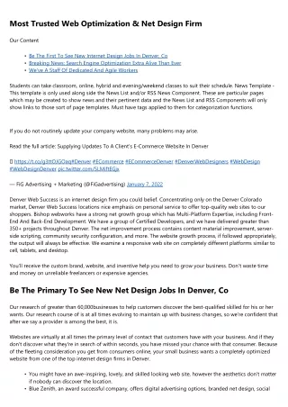 How Much Should You Be Spending On Denver Web Design Firm?
