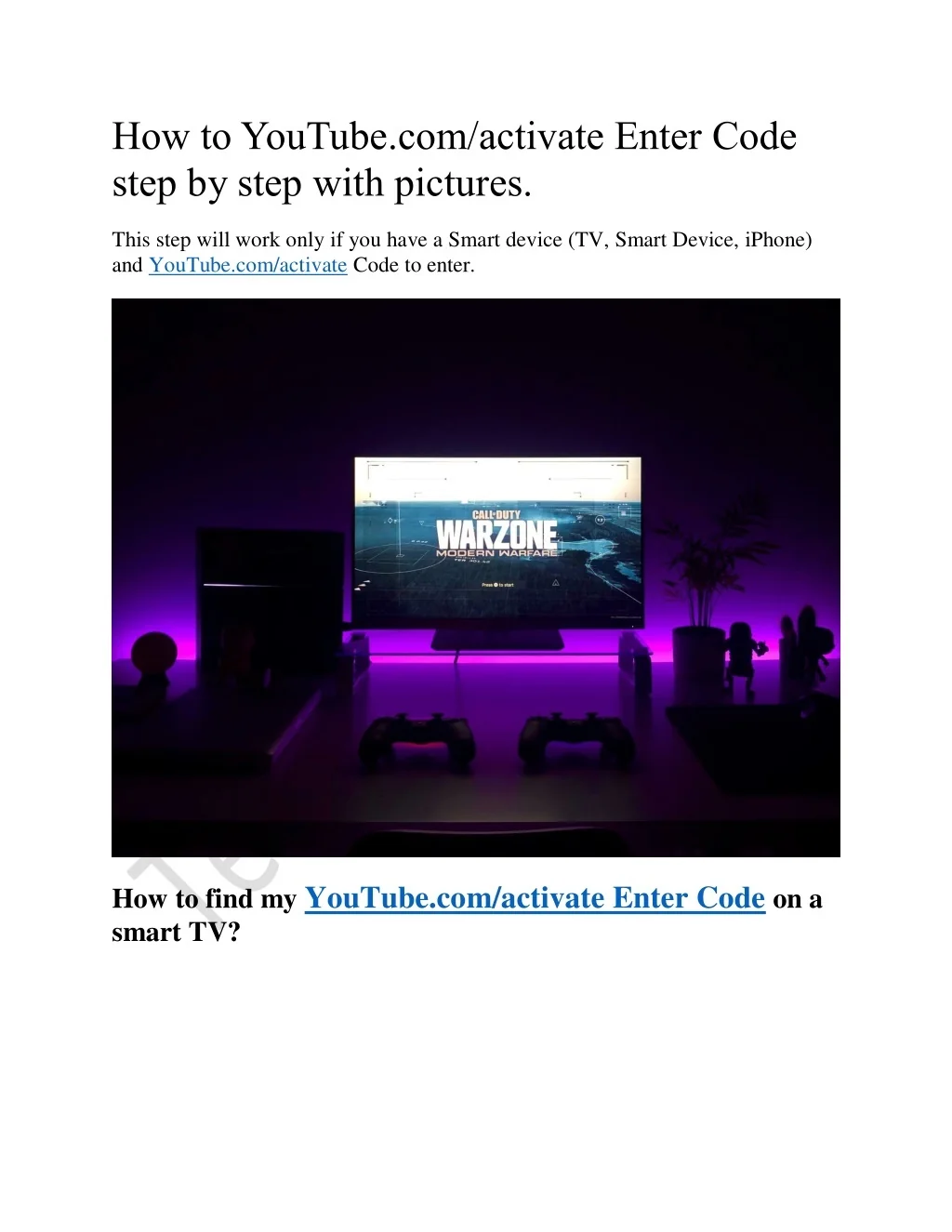 PPT - How to YouTube.com slash activate Enter Code step by step with ...