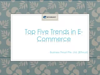 top five trends in e commerce