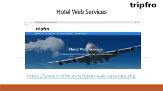 hotel web services