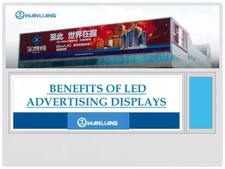 Top Benefits of LED Advertising Displays