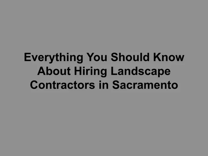 everything you should know about hiring landscape