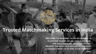 Trusted Matchmaking Services in India