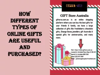 How different types of online gifts are useful and purchased