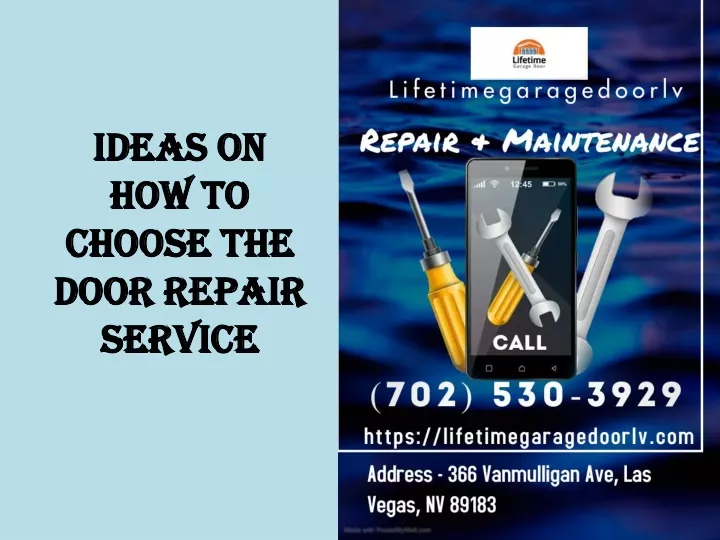 ideas on how to choose the door repair service