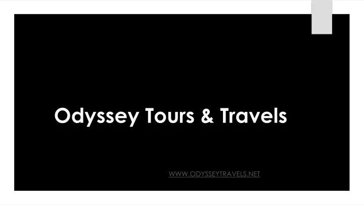 odyssey tours travels
