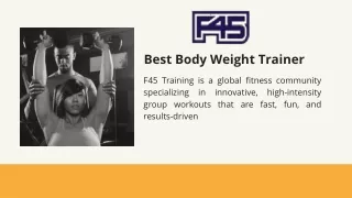 Best Body Weight Trainer in Sheungwan , Hk