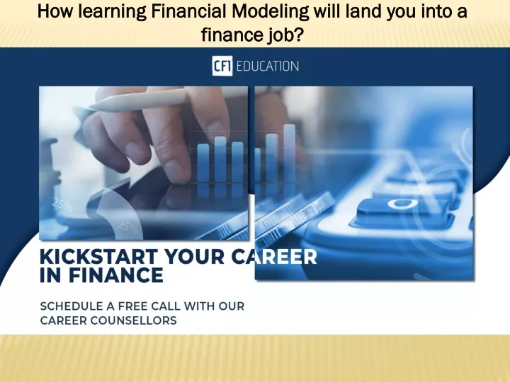 how learning financial modeling will land
