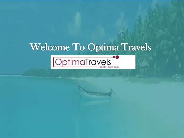 welcome to optima travels