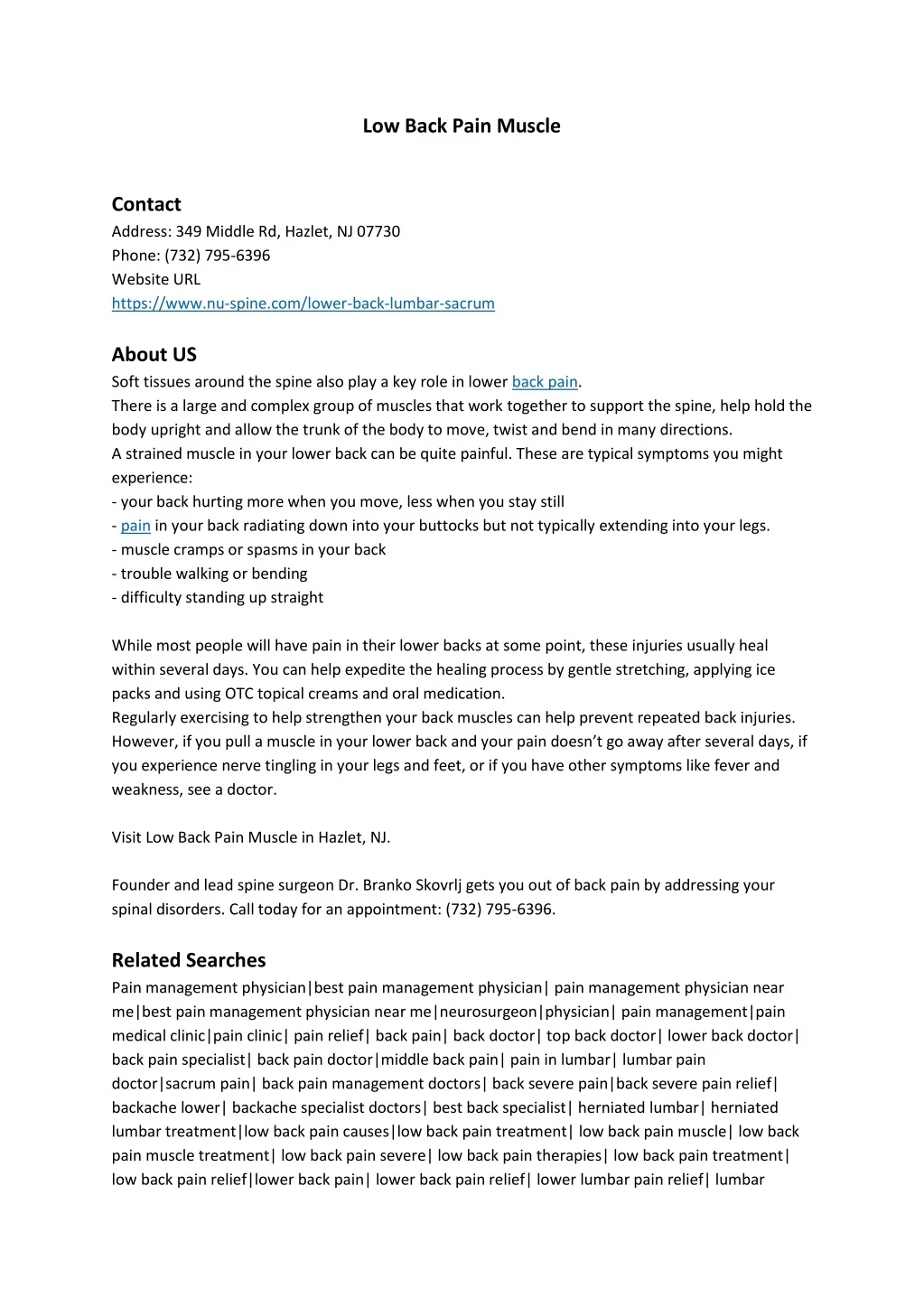 PPT - Low Back Pain Muscle PowerPoint Presentation, free download - ID ...