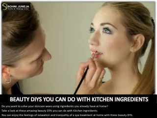 BEAUTY DIYS YOU CAN DO WITH KITCHEN INGREDIENTS