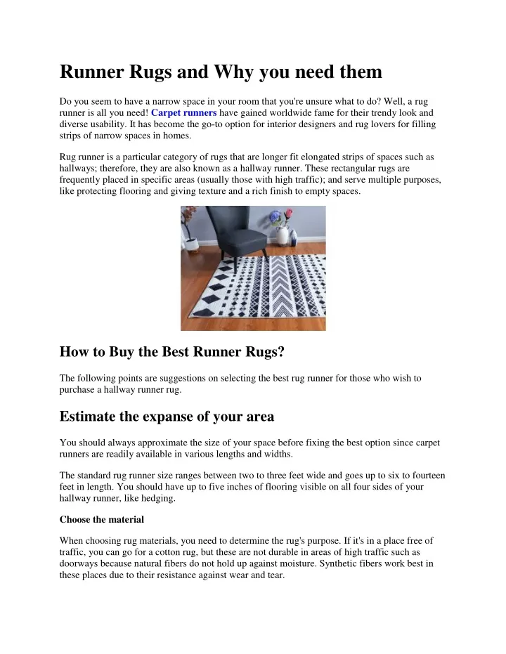 runner rugs and why you need them