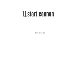 ij start cannon